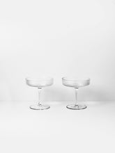 Load image into Gallery viewer, Ripple Champagne Saucers - Set of 2

