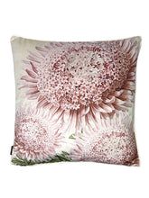 Load image into Gallery viewer, Velvet Pink Flower Cushion
